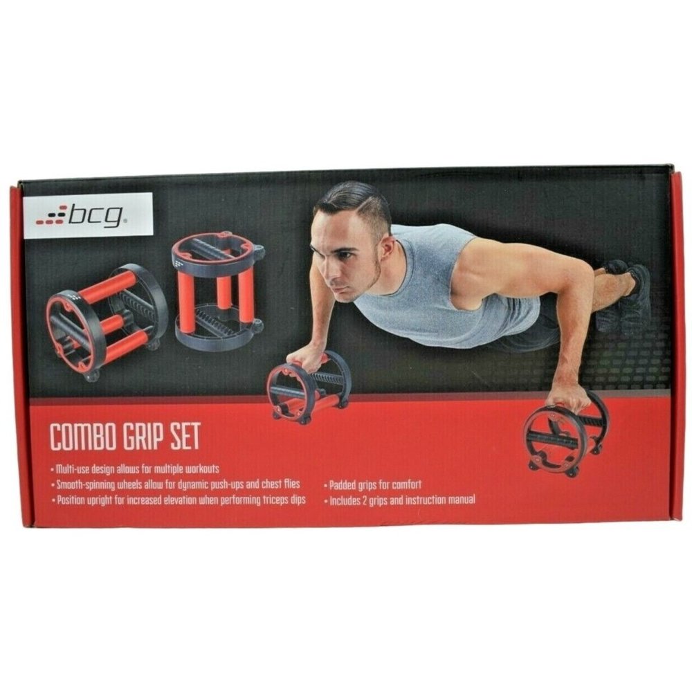bcg Combo Grip Set Push-up Chest Flies Workout Assistance (New)